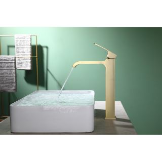 Смеситель для раковины Raglo R02.15.03 золотой сатин